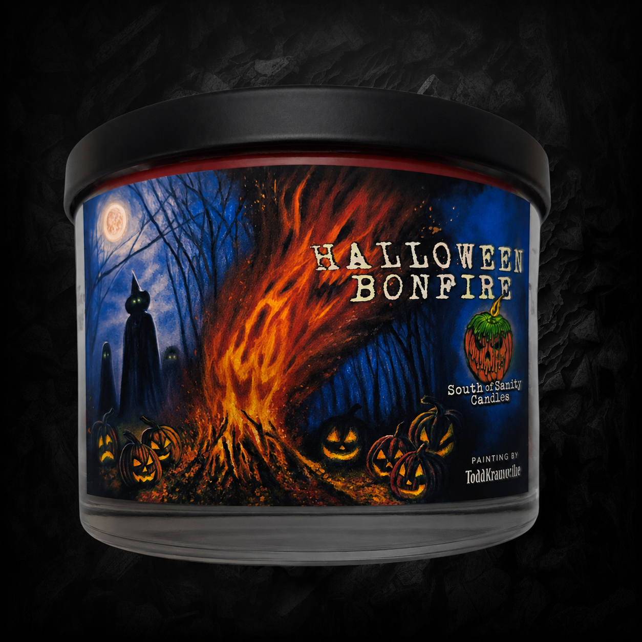Halloween Bonfire 3 Wick Candle