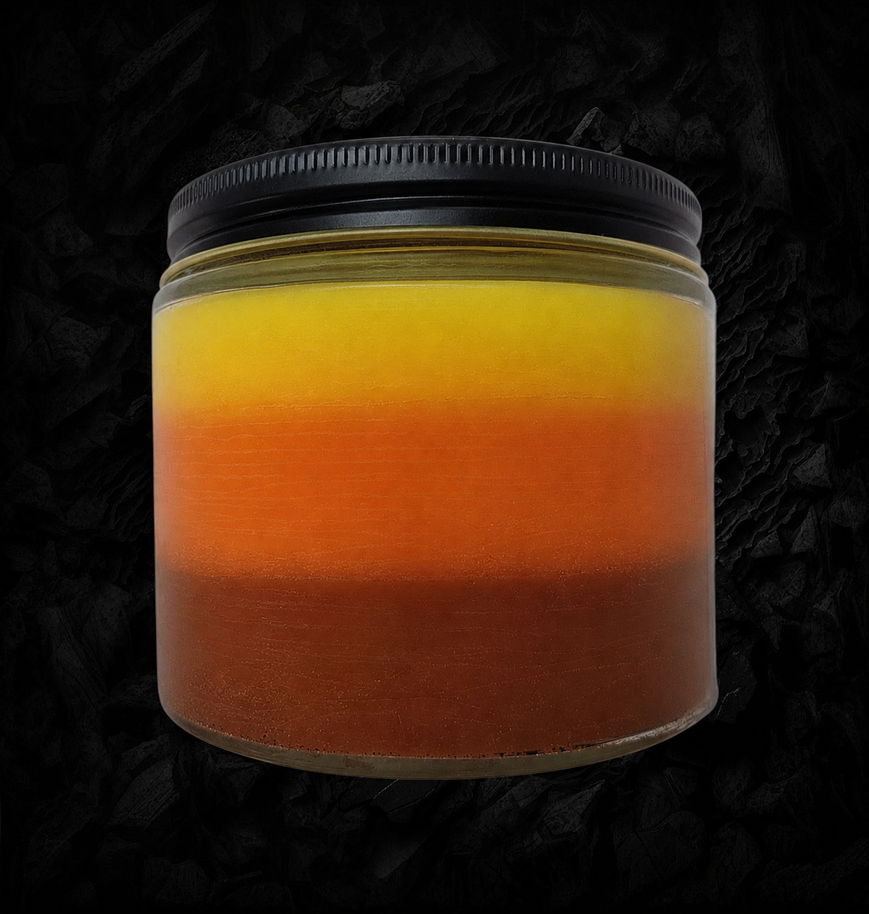 Candy Corn 3 Layer Candle