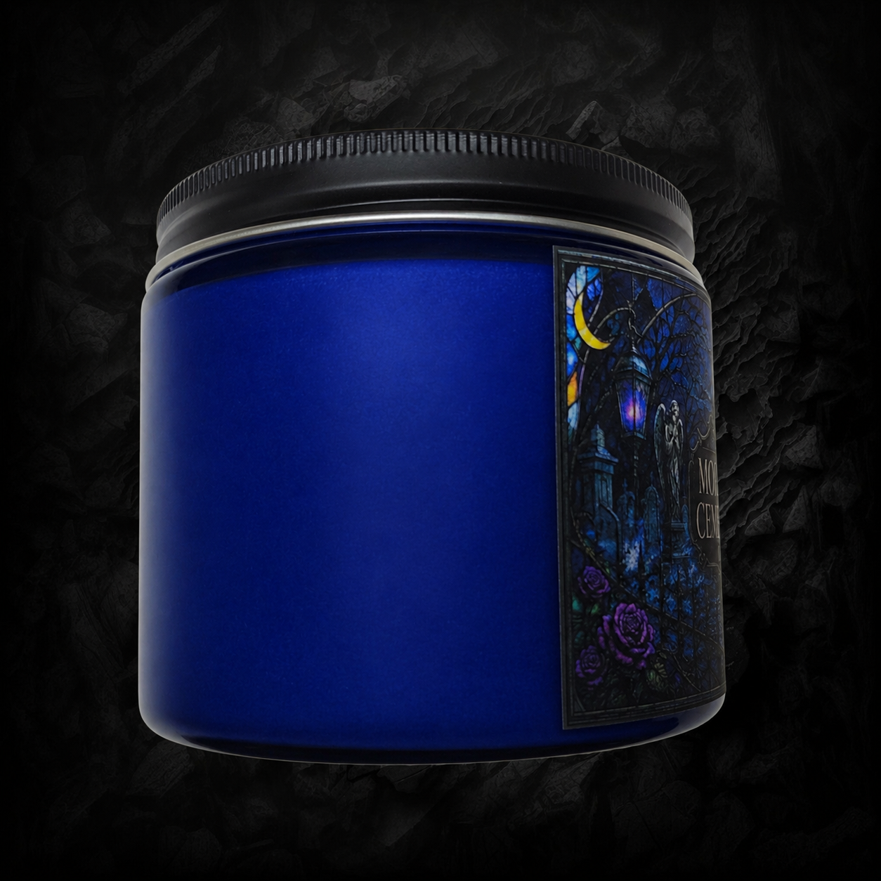 Moonlit Cemetery Candle